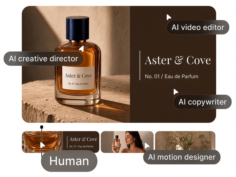 Collection of images showing different stock footage